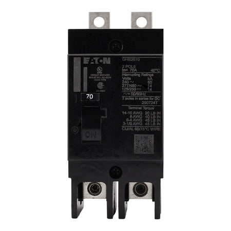 Eaton Series C GHB2070 70A 2P 480Y/277V Molded Case Circuit Breaker - Image 4