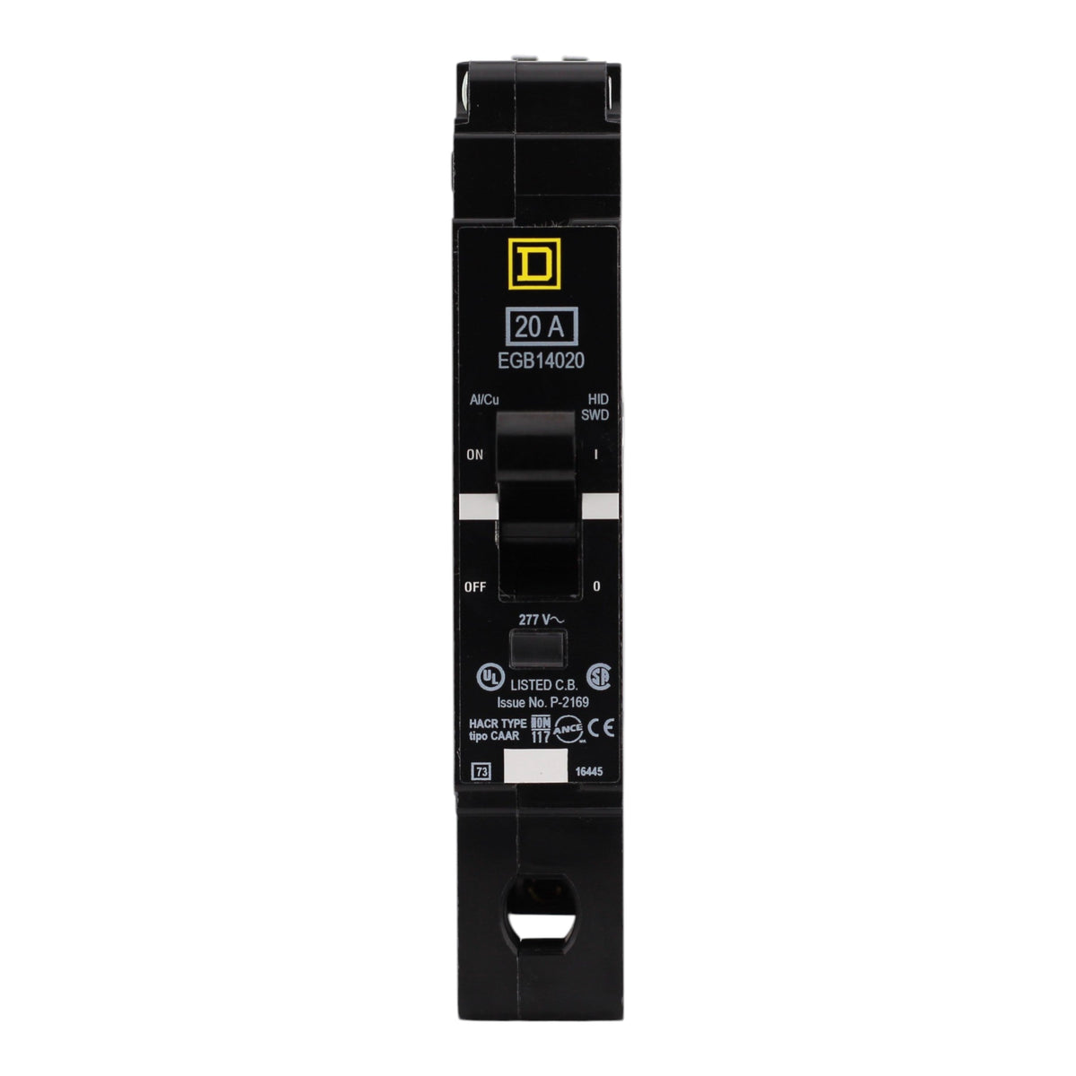 Square D, EGB14020, 20A, 1P, 277V, Bolt-On, Circuit Breaker - Image 4