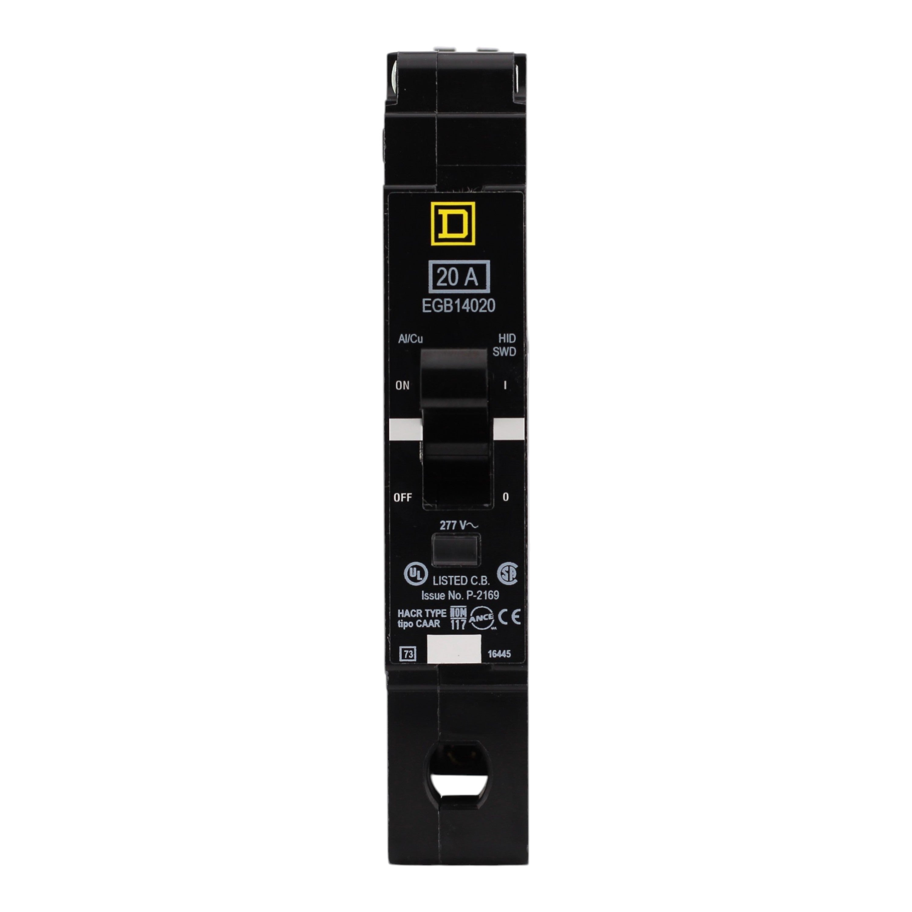 Square D, EGB14020, 20A, 1P, 277V, Bolt-On, Circuit Breaker - Image 4