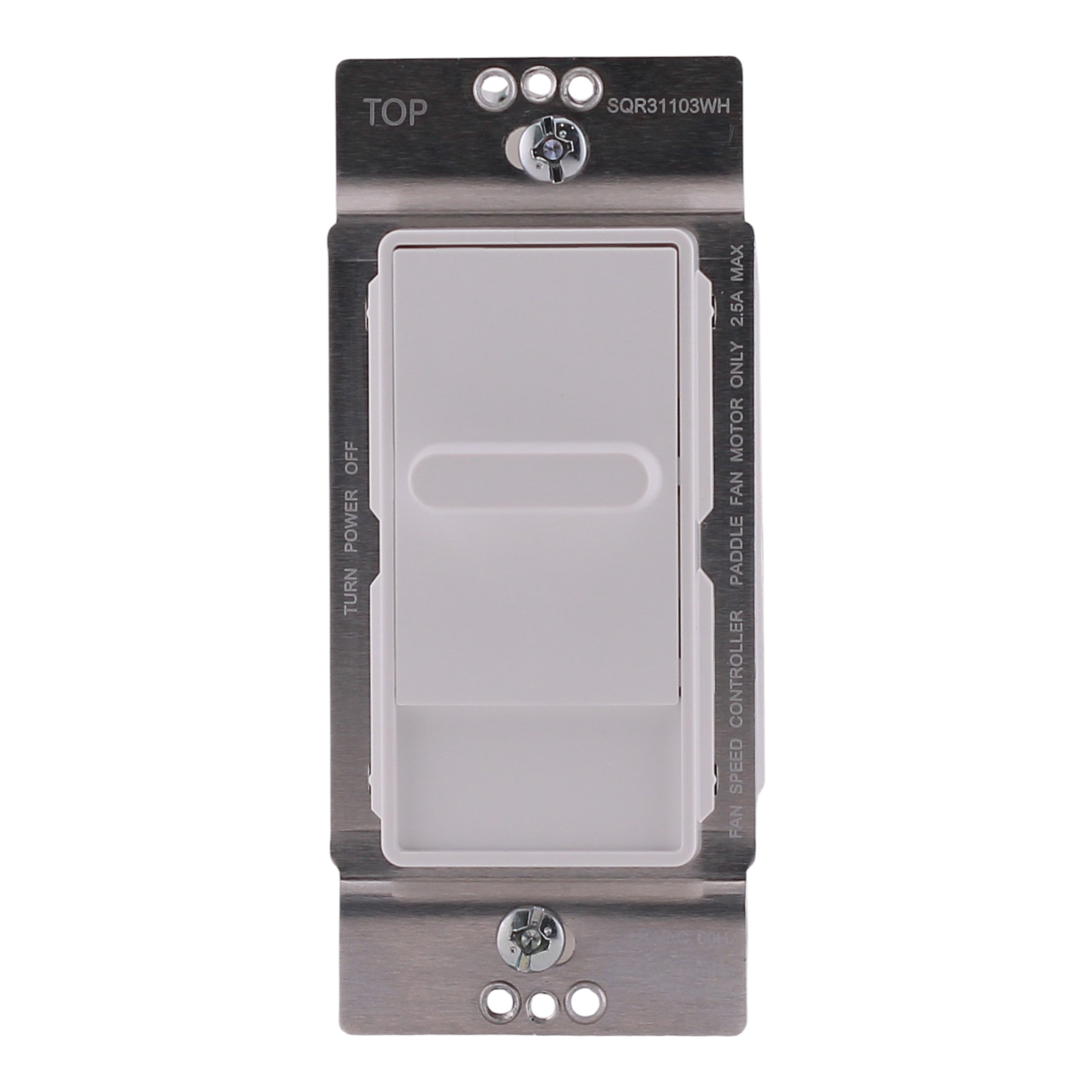 Square D X Series, SQR31103WH, 2.5A, 1P, 120V, 3-Speed Slide Fan Controller, Matte White - Image 4