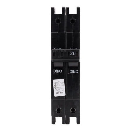 Eaton Quicklag QCF2020 20A 2P 120/240V Thermal-Magnetic Cable-In/Cable-Out Circuit Breaker - Image 4