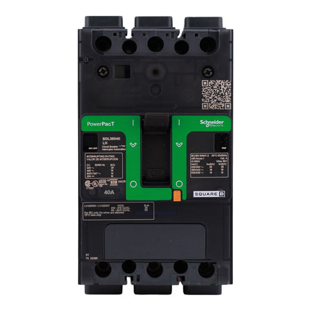Square D PowerPacT B, BDL36040LH, 40A, 3P, 600Y/347VAC, Aluminum Lugs, Circuit Breaker - Image 4