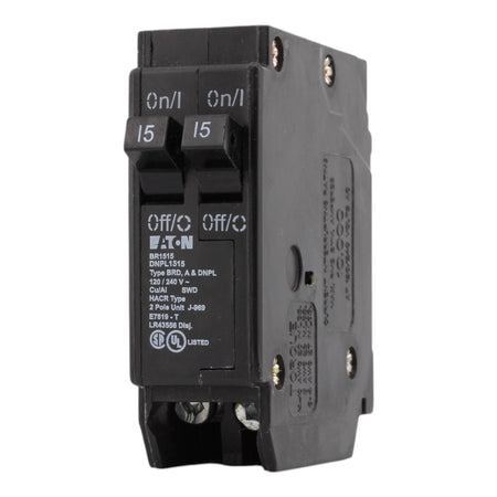 Eaton BR1515 15-15A, 120/240V, 1-Pole, Tandem Circuit Breaker, for Type BR Loadcenters. - Image 3