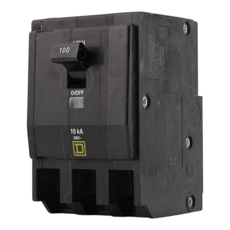 Square D QO3100, 100 Amps, 120/240 Volts, Triple Pole, Miniature Circuit Breaker, Standard Trip, Plug-In Mount, for QO Panels - Image 3