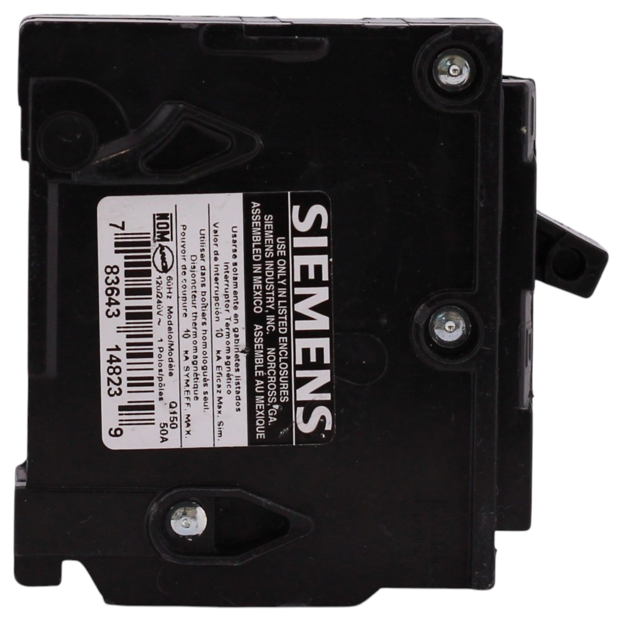 Siemens QP, Q150, 50A, 1P, 120V, Thermal Magnetic, Plug-In, Circuit Breaker - Image 3