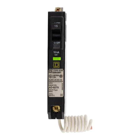 Square D QO QOB115AFI 15A 1P 120V AFCI Pigtail Neutral Circuit Breaker - Image 4