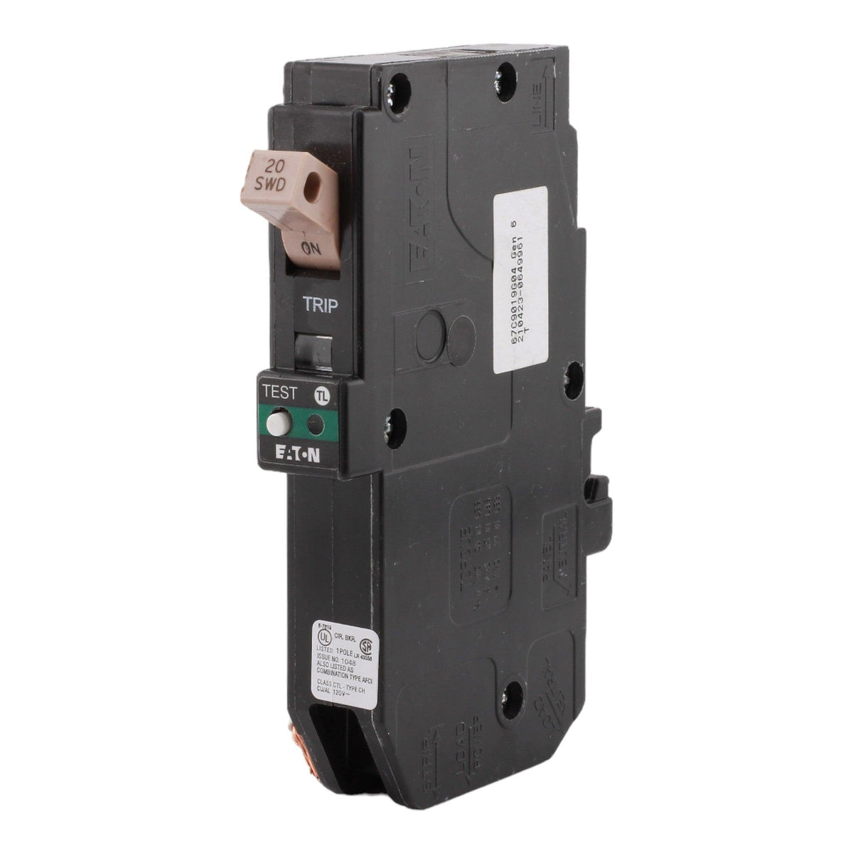 Eaton CHFN120AF 20 Amp Single Pole 120V Pigtail-Neutral AFCI Arc Fault Circuit Breaker UL - Image 3