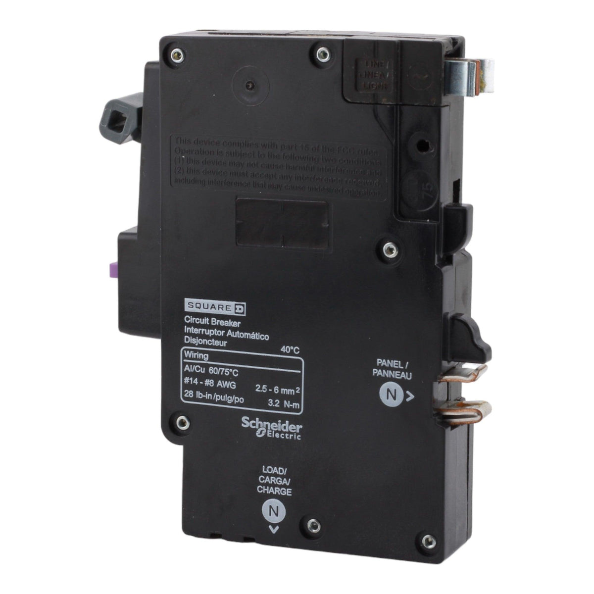 Square D QO QO120PAFGF 20A 1P 120V AFCI/GFCI Plug on Neutral Circuit Breaker - Image 4