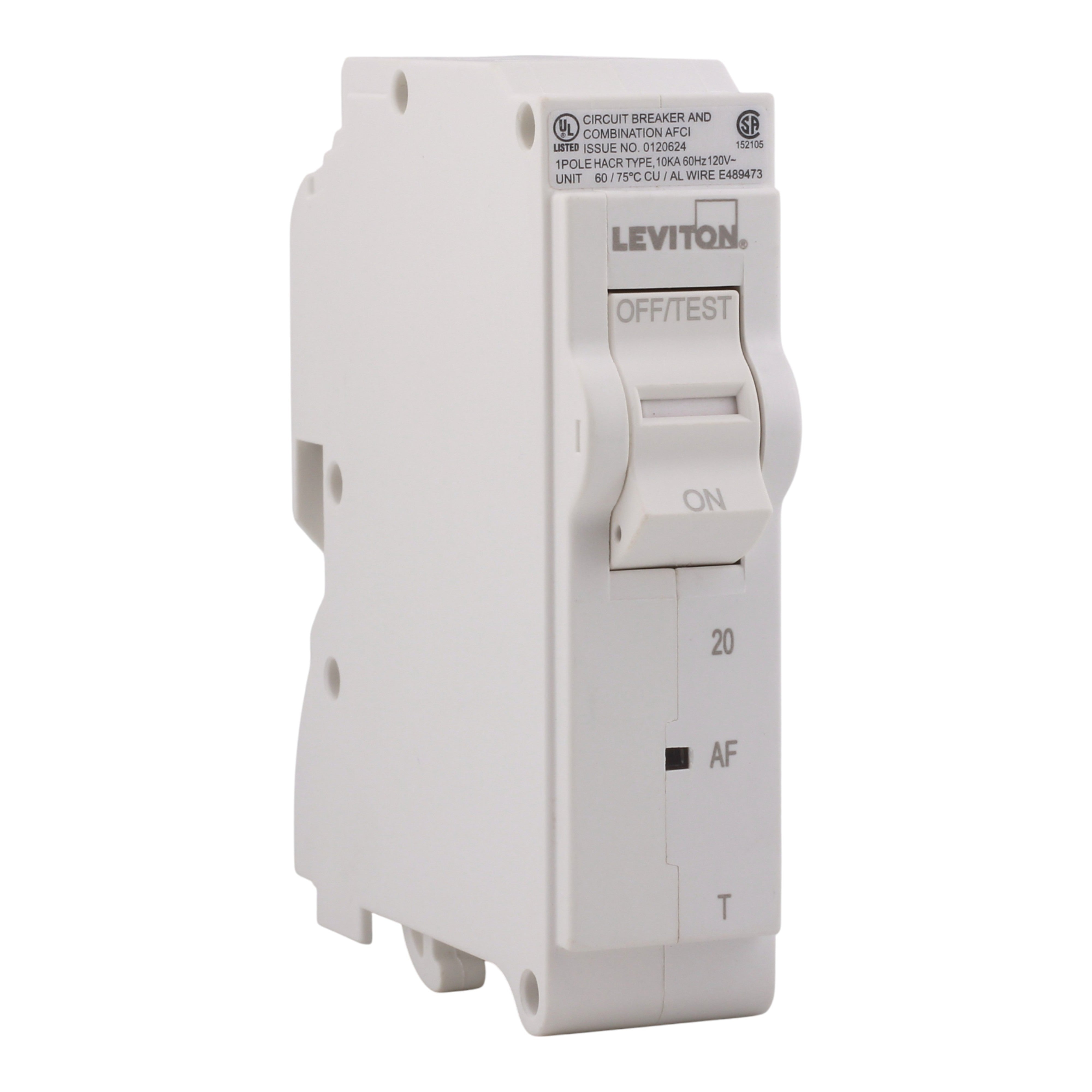 Leviton LB120-AFT 20A 1P 120V AFCI Plug-On Neutral Circuit Breaker - Image 10