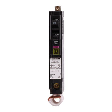 Square D QO, QOB120VHDF, 20A, 1P, 120V, Dual Function AFCI/GFCI, Pigtail Neutral, Circuit Breaker - Image 4