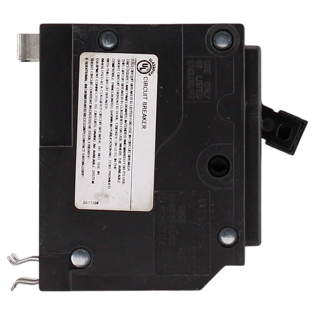 Eaton CHQ, CHQ220, 20A, 2P, 120/240V, Thermal Magnetic, Plug-In, Classified Replacement, Circuit Breaker - Image 4