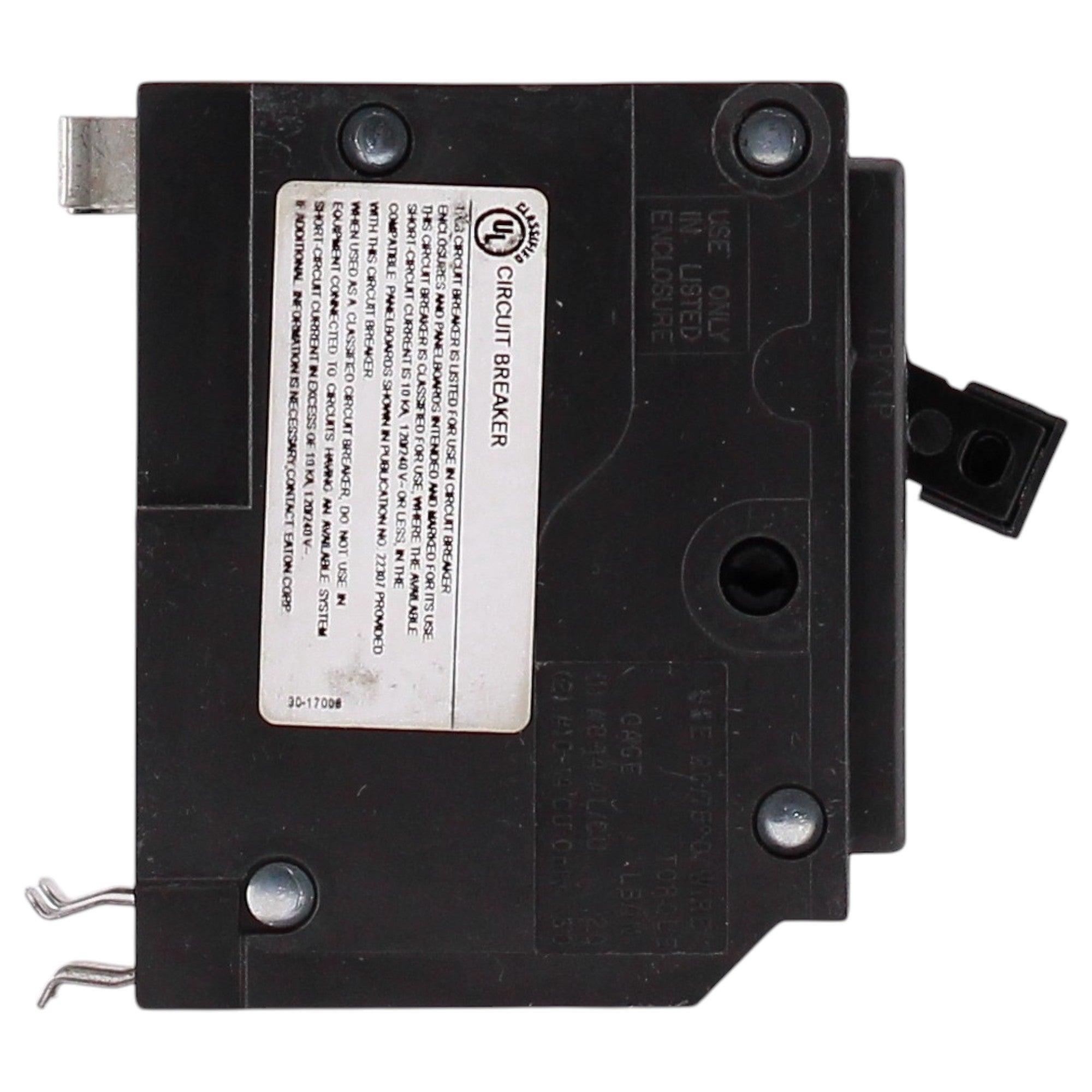 Eaton CHQ, CHQ220, 20A, 2P, 120/240V, Thermal Magnetic, Plug-In, Classified Replacement, Circuit Breaker - Image 4
