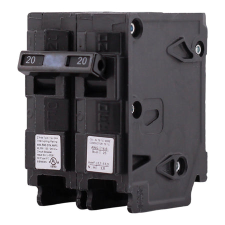 Siemens QP, Q220H, 20A, 2P, 120/240V, 22kAIC, Thermal Magnetic, Circuit Breaker - Image 4