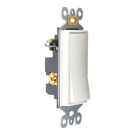 RES POWER 15A 125V Decorator Style Three Way Switch cULus Listed White - Image 2