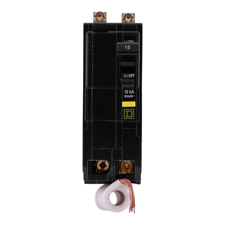 Square D QO, QOB215GFI, 15A, 2P, 120/240V, GFCI, Pigtail Neutral, Circuit Breaker - Image 4