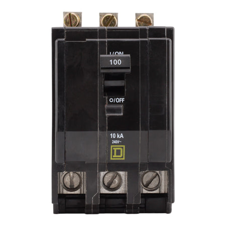 Square D QO QOB3100 100A 3P 120/240V Standard Bolt-On Circuit Breaker - Image 4