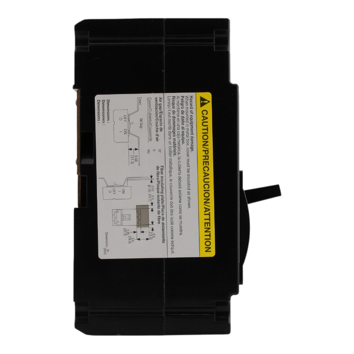Square D FA FAL36015 15A 3P 600V Thermal-Magnetic Unit Mount Circuit Breaker - Image 5