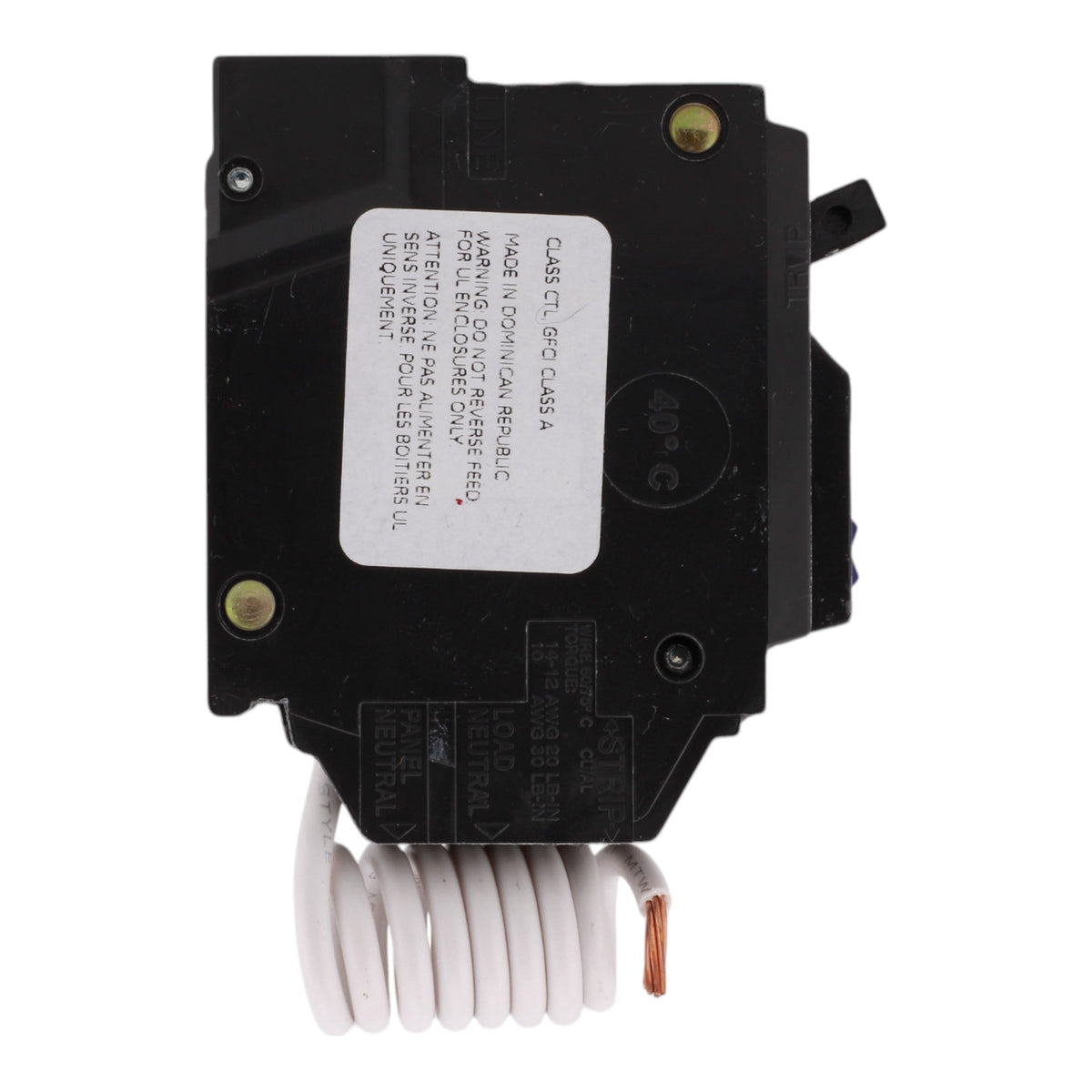 GE THQL1120DF 20 Amps 120 Volts Single Pole Dual Function AFCI/GFCI Circuit Breaker with Pigtail - Image 4