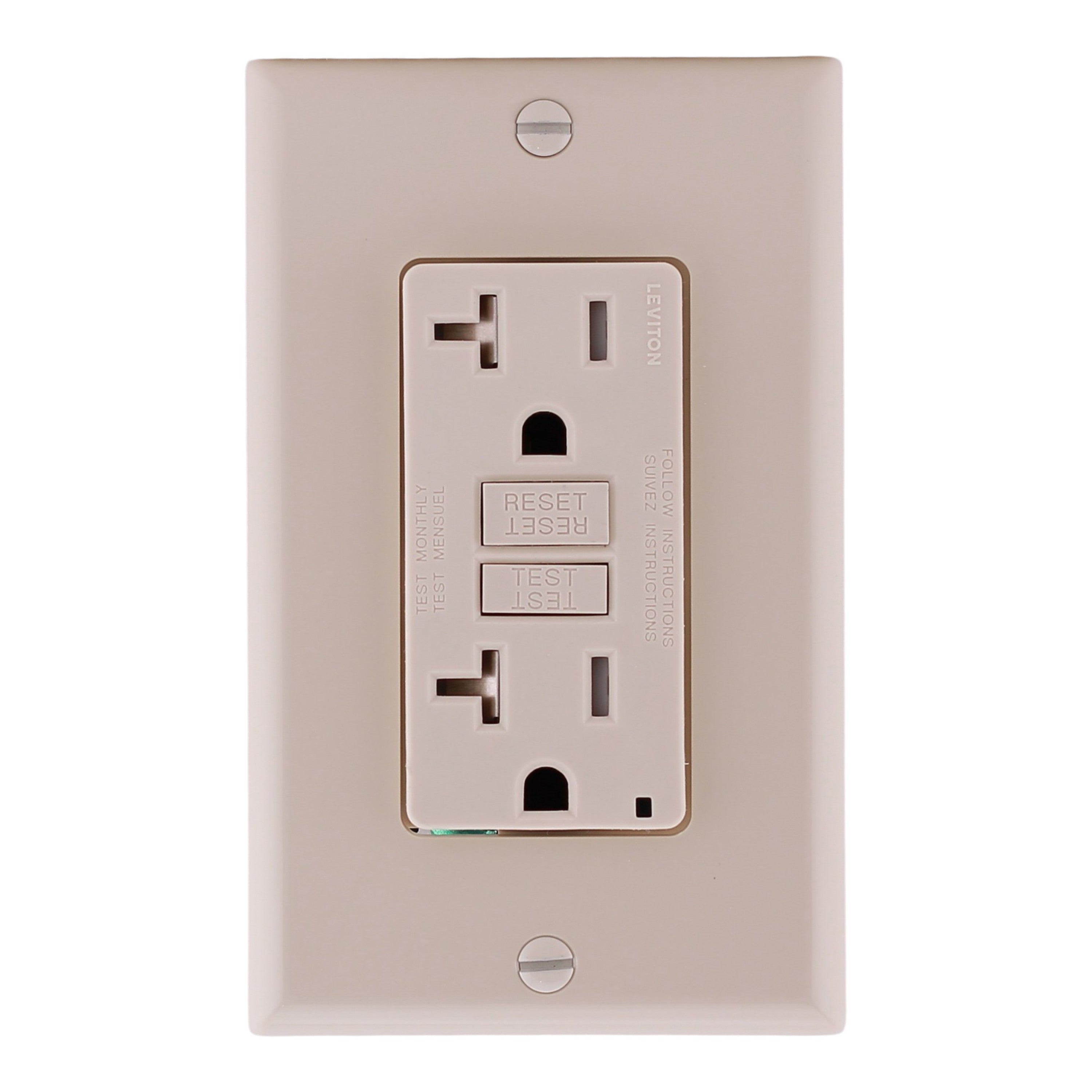 Leviton SmartlockPro, GFTR2-T, 20A, 2P, 125V, Slim GFCI, Tamper-Resistant, Outlet - Image 6