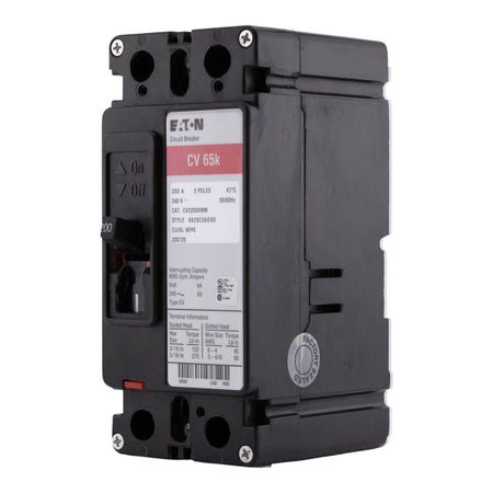 Eaton Type CV CV2200XMM 200A 2P 120/240V 65kAIC Tenant Main Circuit Breaker - Image 2