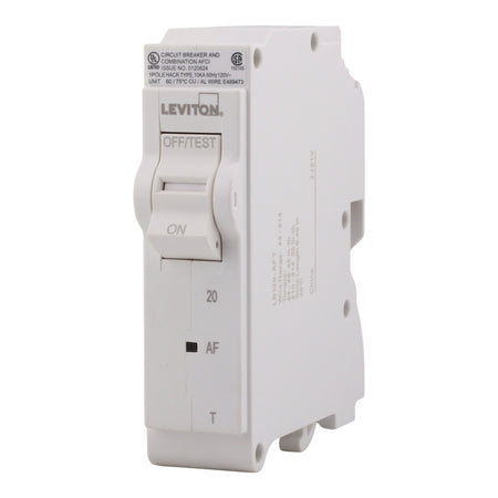 Leviton LB120-AFT 20A 1P 120V AFCI Plug-On Neutral Circuit Breaker - Image 2