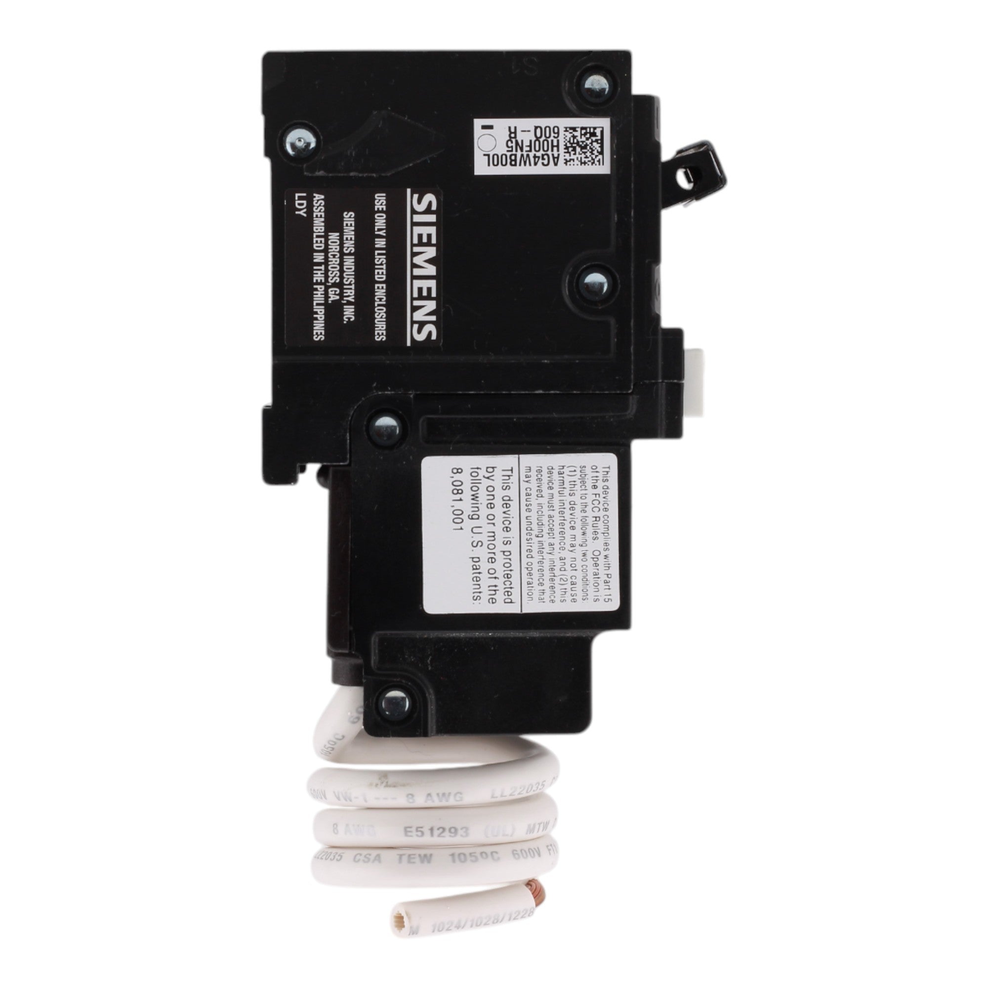 Siemens QF260A 60 Amps 120/240 Volts Two-Pole Ground Fault Circuit Interrupter Pigtail Neutral - Image 4