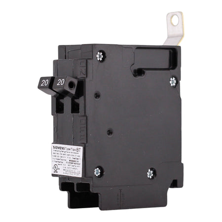 Siemens BT, B2020, 20/20A, 1P, 120V, Duplex, Bolt-On, Circuit Breaker - Image 2