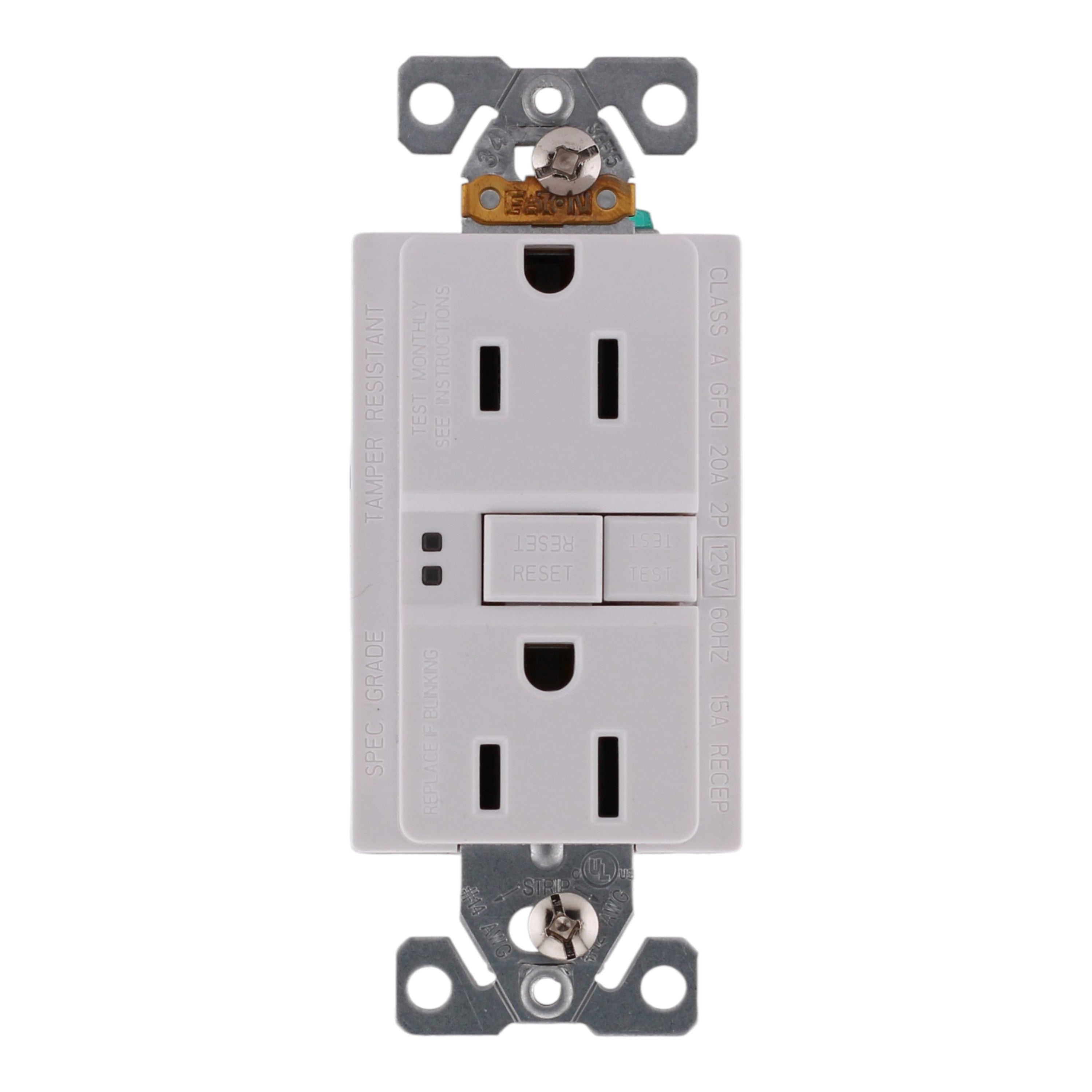 Eaton TR GFCI TRSGF15W-M 15A 125V Tamper Resistant Self-Test GFCI Receptacle - Image 5