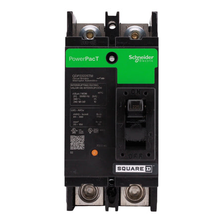 Square D PowerPacT Q, QDP22225TM, 225A, 2P, 240V, 25kA, Stud/Lug, MCCB - Image 4