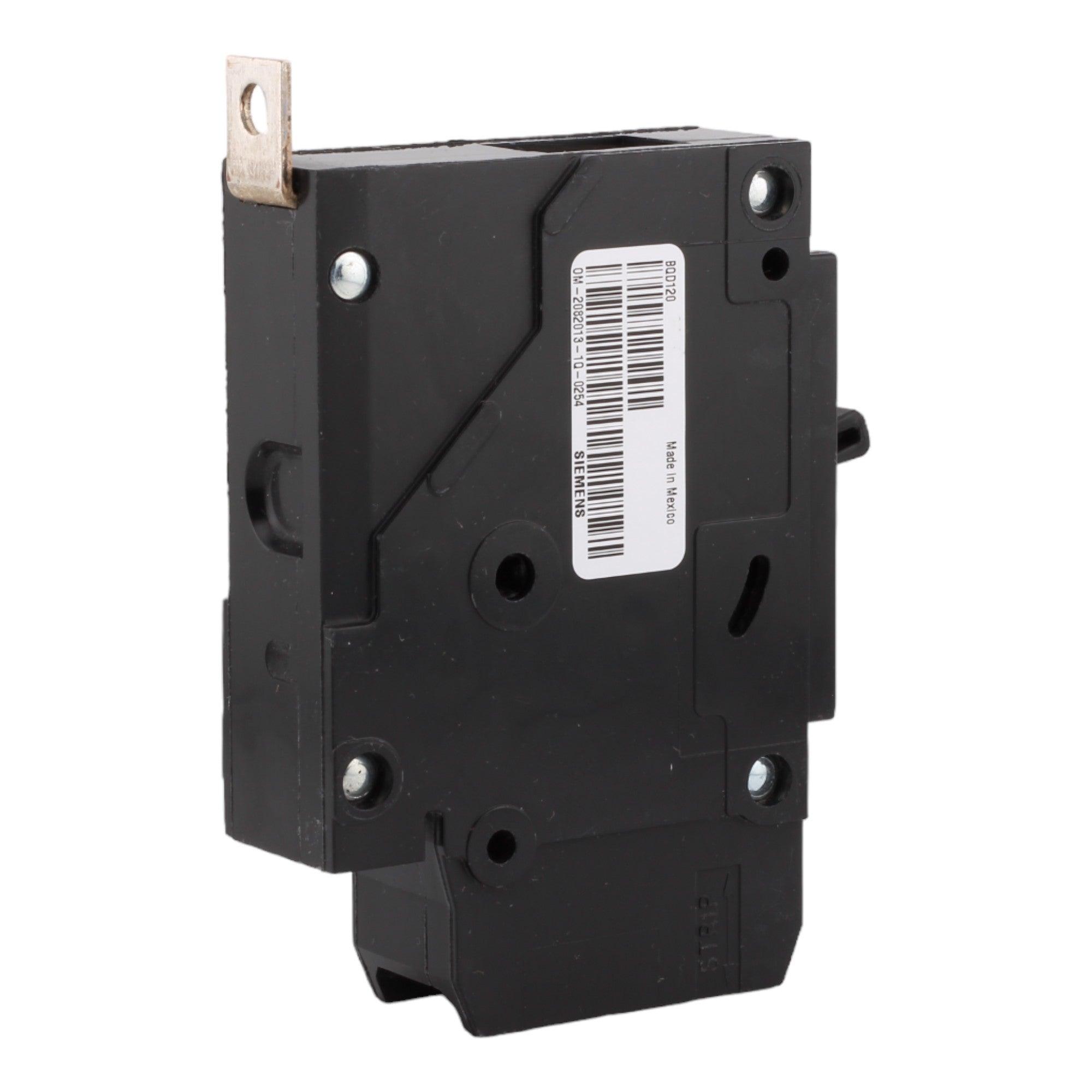 Siemens BQD120 20 Amp Single-Pole Circuit Breaker - 277VAC, 125VDC, 14kA, Bolt-On, UL Listed - Image 5