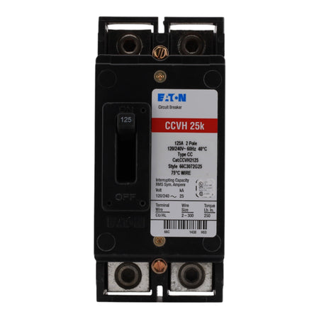 Eaton Type CCV CCVH2125 125A 2P 120/240V Tenant Main Circuit Breaker - Image 4