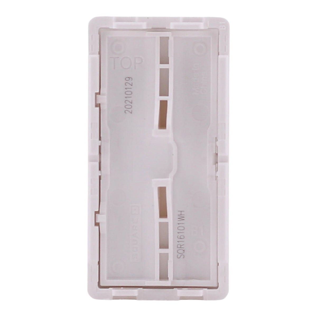 Square D X Series, SQR16100WH, Rocker Cover Plate, Snap-On, Matte White. - Image 5