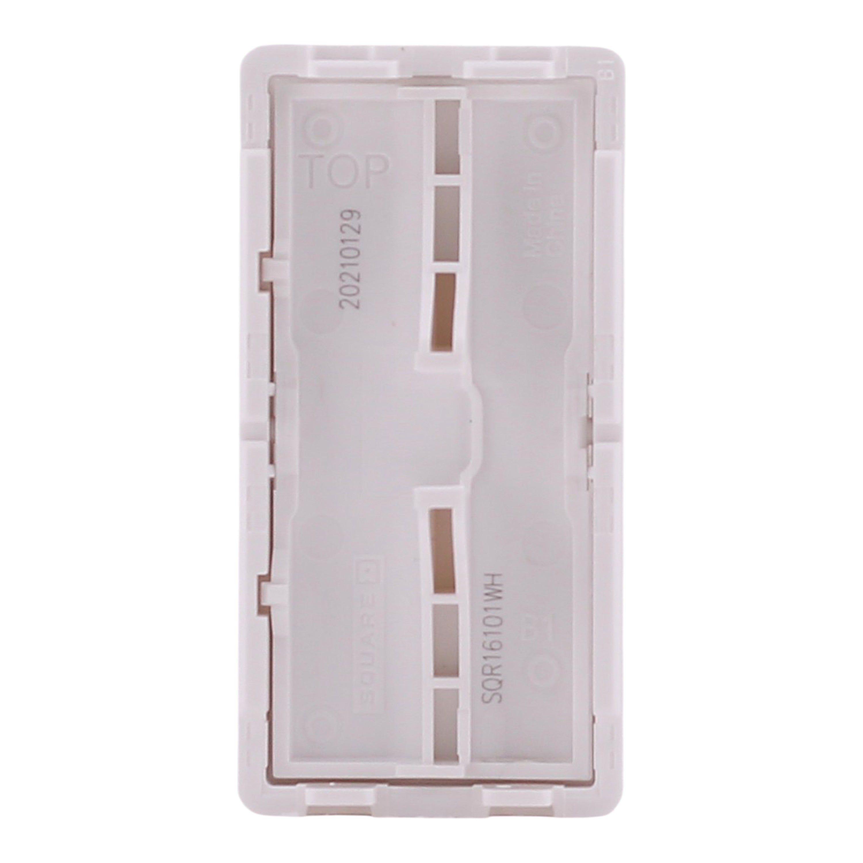 Square D X Series, SQR16100WH, Rocker Cover Plate, Snap-On, Matte White. - Image 5