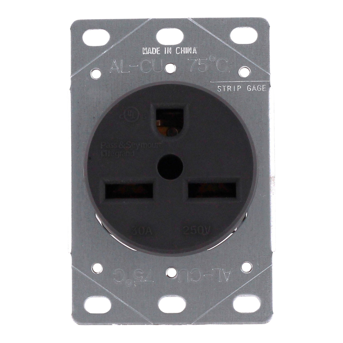 Pass & Seymour, 3801, 30A, 250V, NEMA 6-30R, 2-Pole, 3-Wire, Straight Blade Receptacle - Image 4