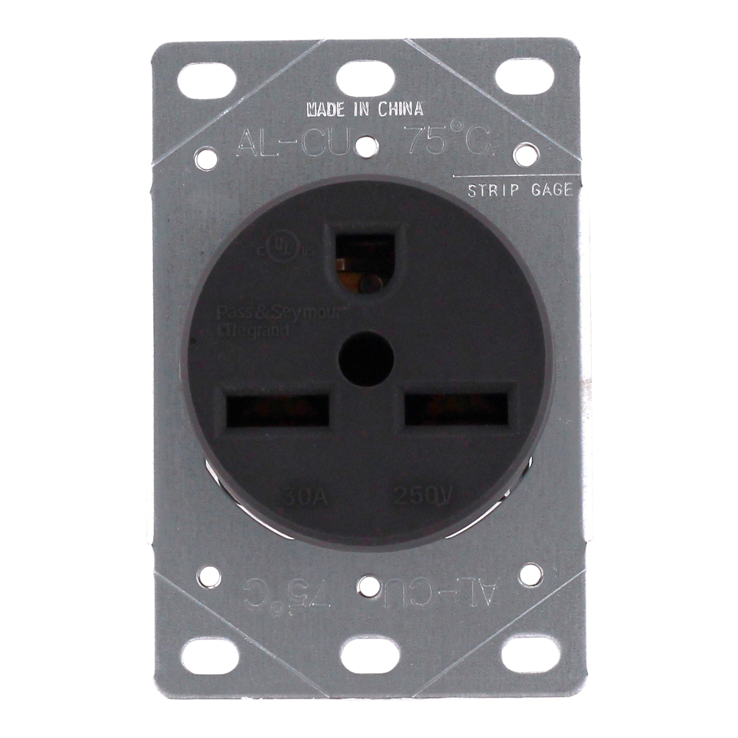 Pass & Seymour, 3801, 30A, 250V, NEMA 6-30R, 2-Pole, 3-Wire, Straight Blade Receptacle - Image 4