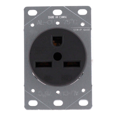 Pass & Seymour, 3801, 30A, 250V, NEMA 6-30R, 2-Pole, 3-Wire, Straight Blade Receptacle - Image 4