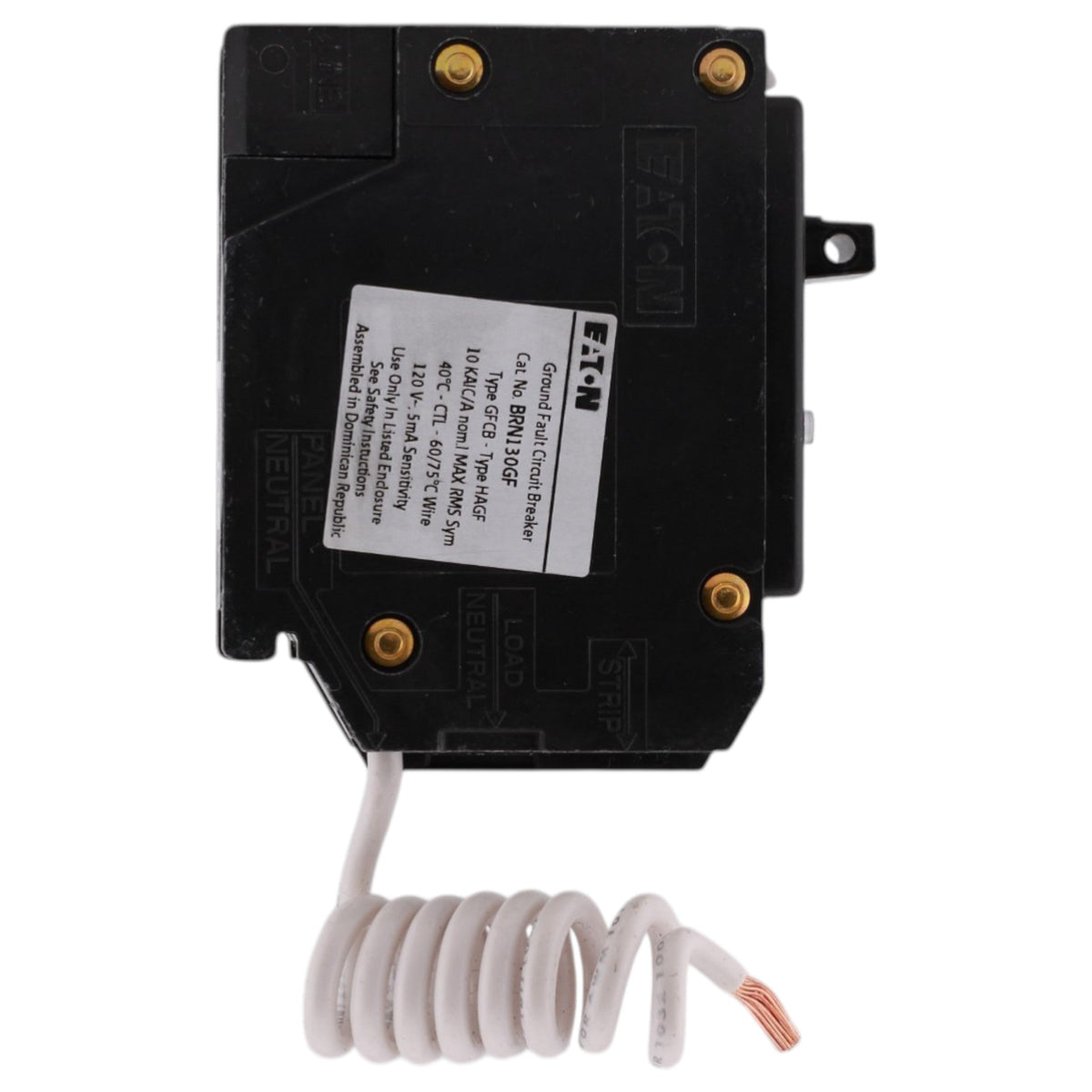 Eaton BR, BRN130GF, 30A, 1P, 120/240V, GFCI, Pigtail Neutral, Circuit Breaker - Image 4