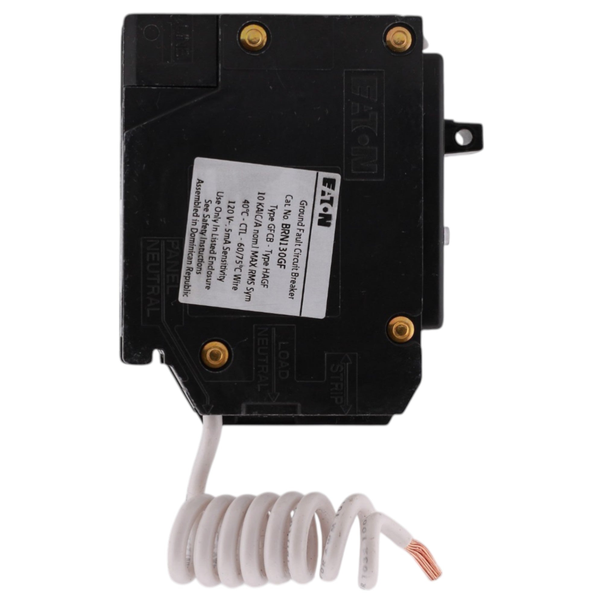Eaton BR, BRN130GF, 30A, 1P, 120/240V, GFCI, Pigtail Neutral, Circuit Breaker - Image 4