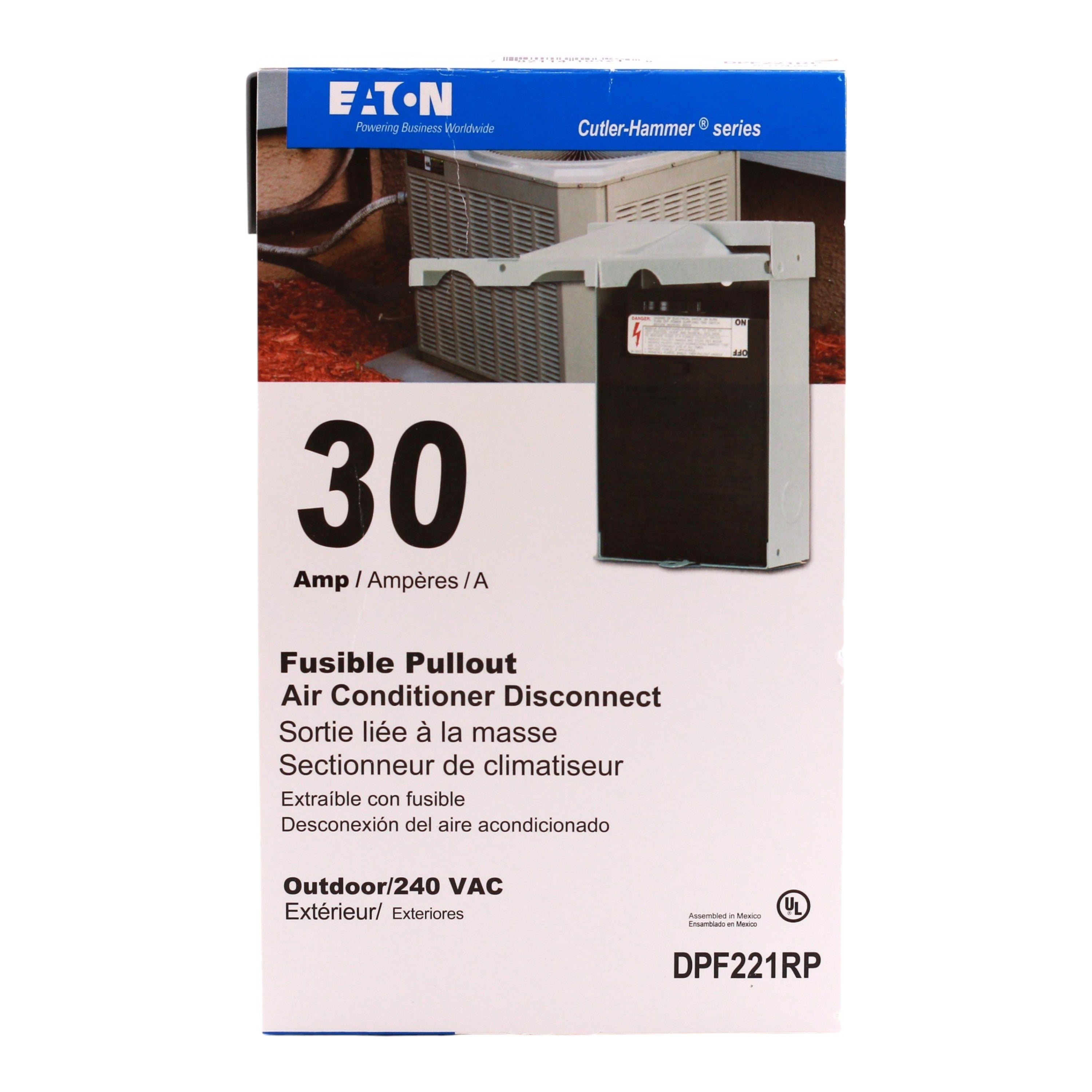 Eaton, DPF Series, DPF221RP, 30A, 2-Pole, 120/240V, Fused Pullout, AC Disconnect, NEMA 3R - Image 5