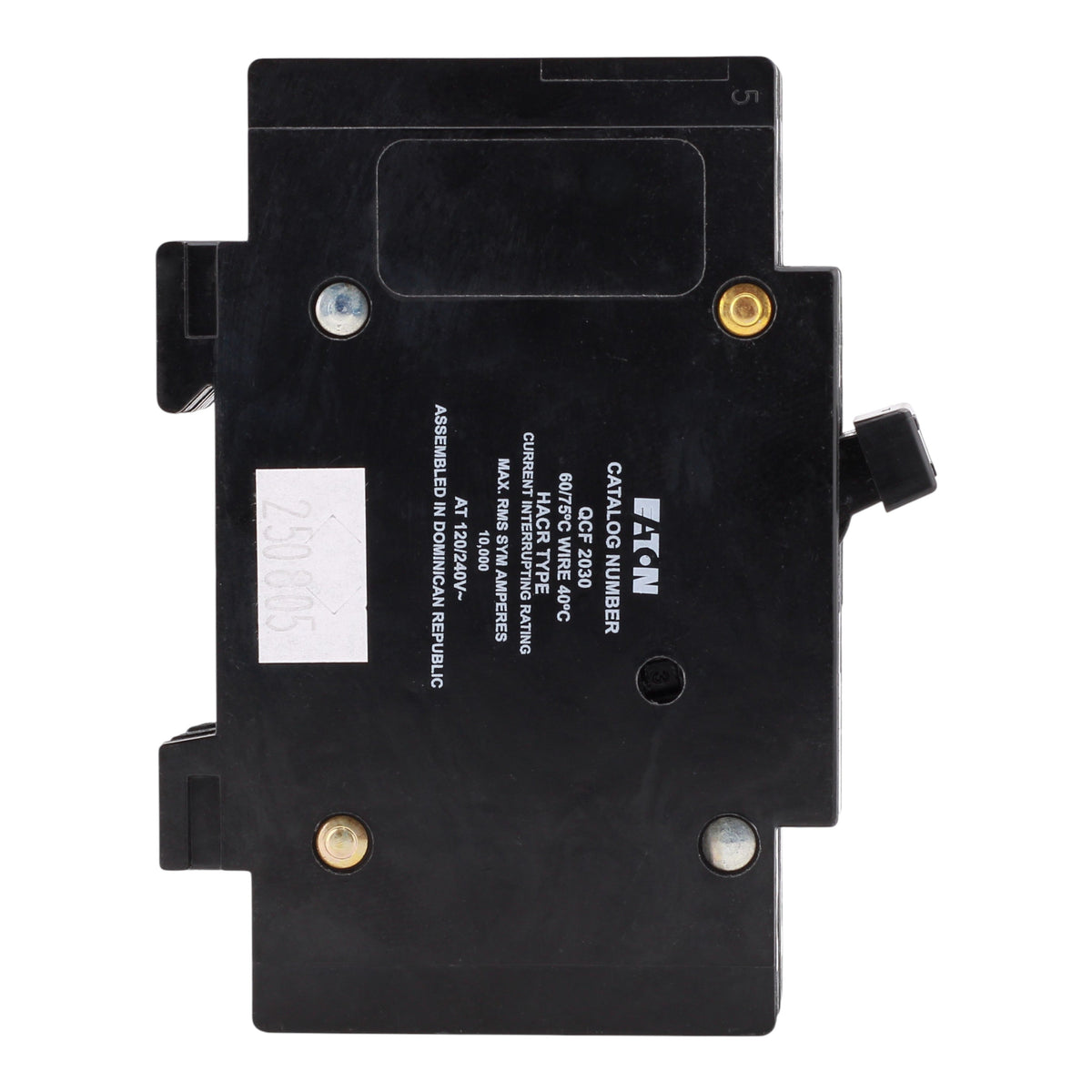 Eaton Quicklag QCF2030 30A 2P 120/240V Thermal-Magnetic Cable-In/Cable-Out Circuit Breaker - Image 5