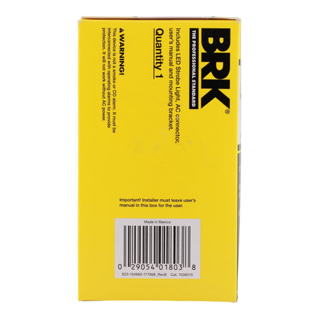 BRK, SLED177, (1038510), 177 Candela, LED Strobe Light, 120V AC, Hardwired, Hearing Impaired - Image 5