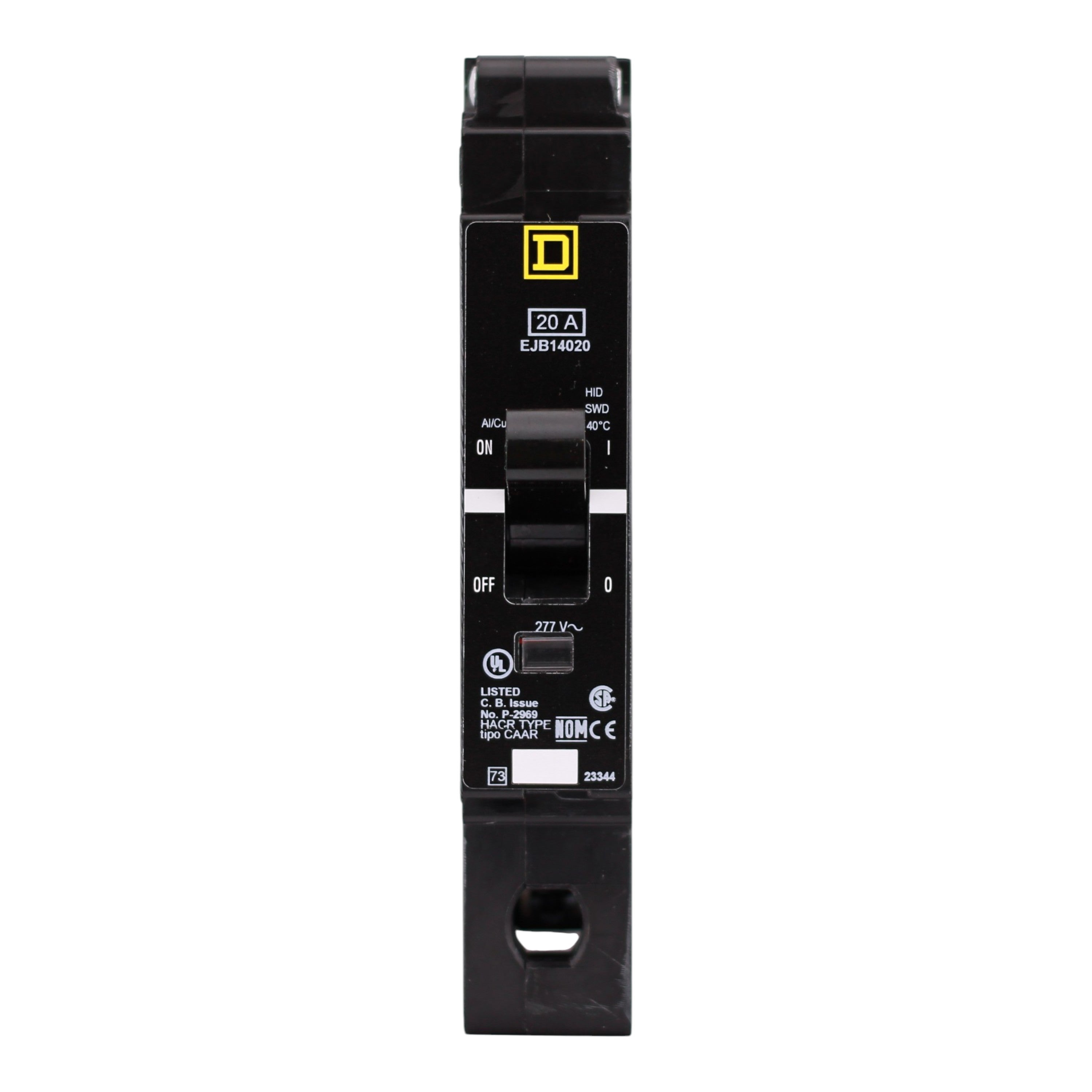 Square D E-Frame, EJB14020, 20A, 1P, 277V, 100kA, Bolt-On, Circuit Breaker - Image 5