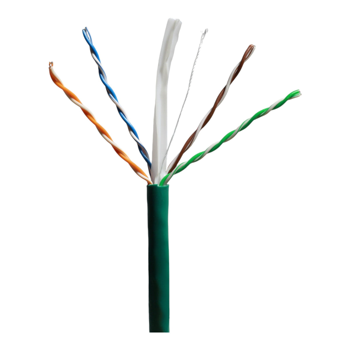 Commodity Cables CAT6 600MHz 23/4PR CMR 1000ft Mint Green Data Cable - Image 2