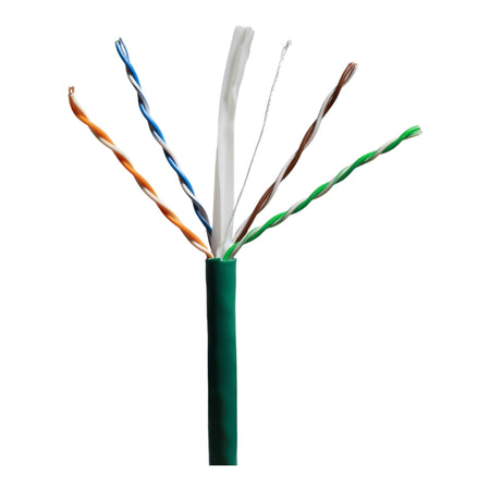 Commodity Cables CAT6 600MHz 23/4PR CMR 1000ft Mint Green Data Cable - Image 2
