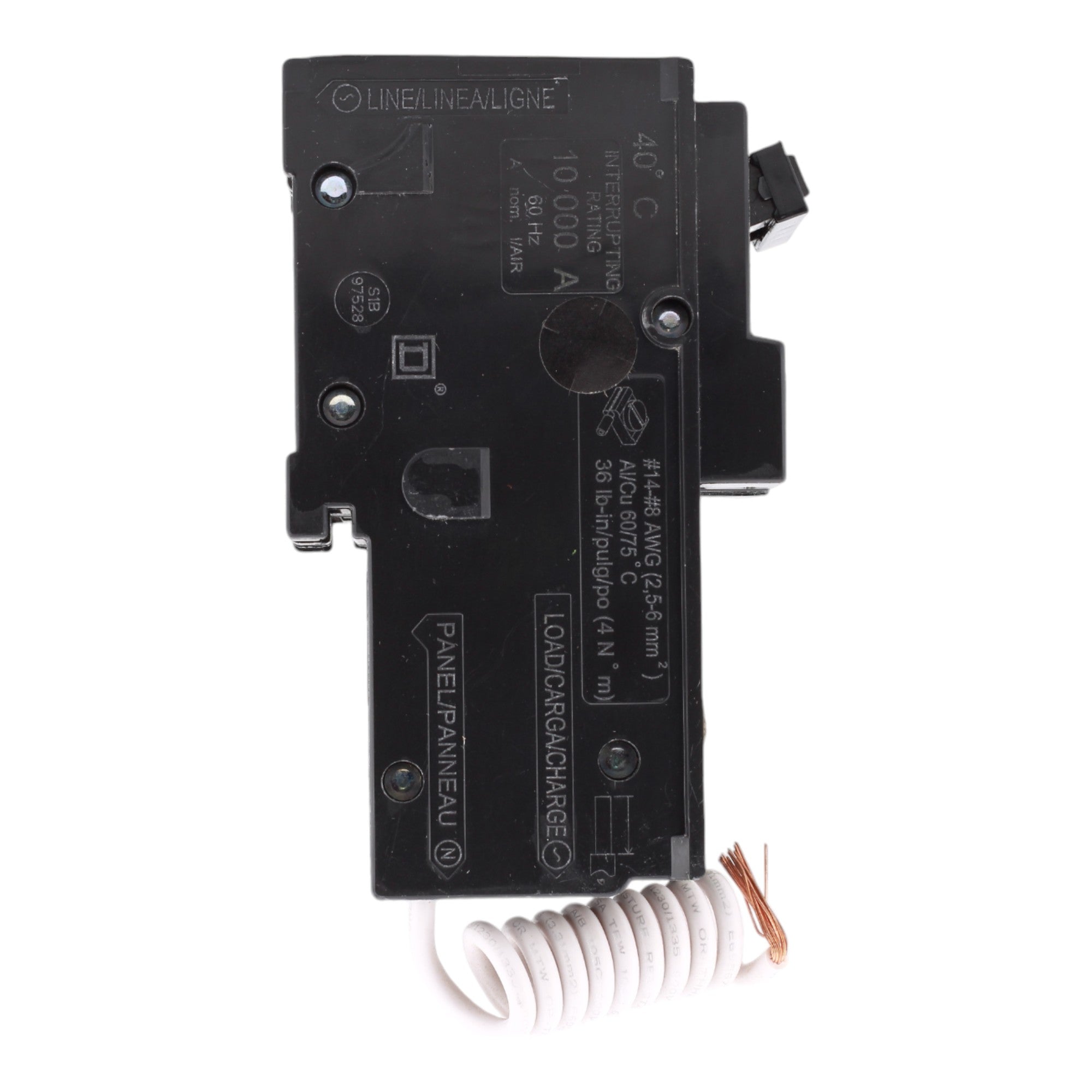 Square D HOM215CAFI 15 Amp Double Pole 120V Pigtail-Neutral AFCI Arc Fault Circuit Breaker UL - Image 4