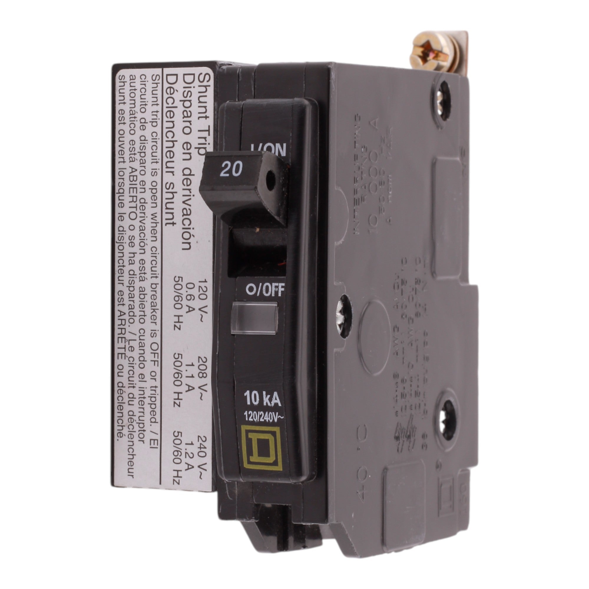 Schneider Electric QO QOB1201021 20A 1P 120/240V Standard Bolt-On Circuit Breaker - Image 4