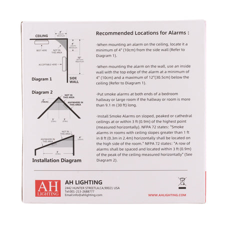 AH Lighting, AH562-A, 120V, Hardwire, Photoelectric Smoke Alarm - Image 5