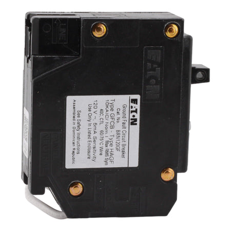 Eaton BRN120GF 20 Amp Single Pole 120V Pigtail-Neutral GFCI Ground Fault Circuit Breaker UL - Image 5