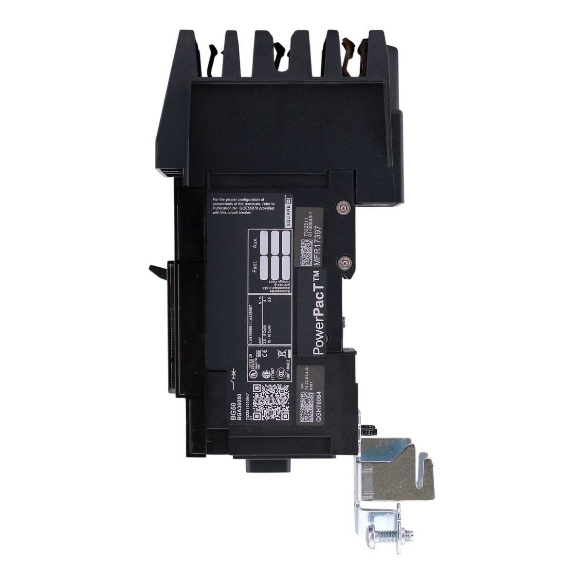 Square D PowerPacT B, BGA36050, 50A, 3P, 600Y/347VAC, 18kA, I-Line, Thermal Magnetic, Circuit Breaker - Image 7
