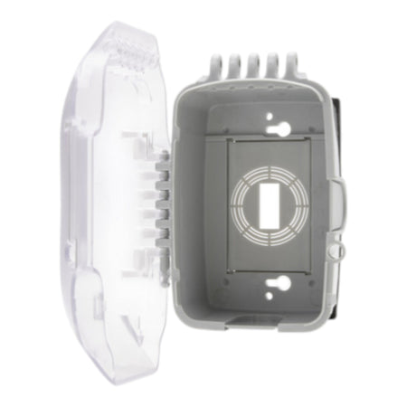 TORK Turtle, XD110C, 1-Gang, 2.75" Deep, Extra-Duty In-Use Weatherproof Outlet Cover, Clear - Image 4